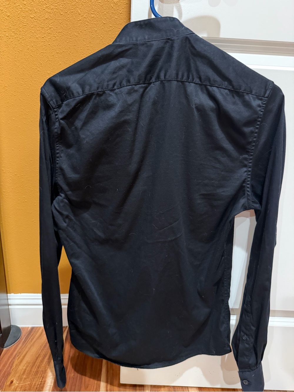 ASOS Black Ruffle-Front Dress Shirt - Picture 4 of 4